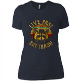 Live fast eat trash bear vintage camping PINGPONG