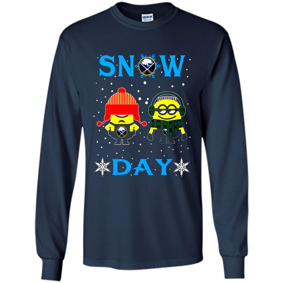 Snow Day Shirt For Buffalo Sabres Vs Minion Fans pingpong