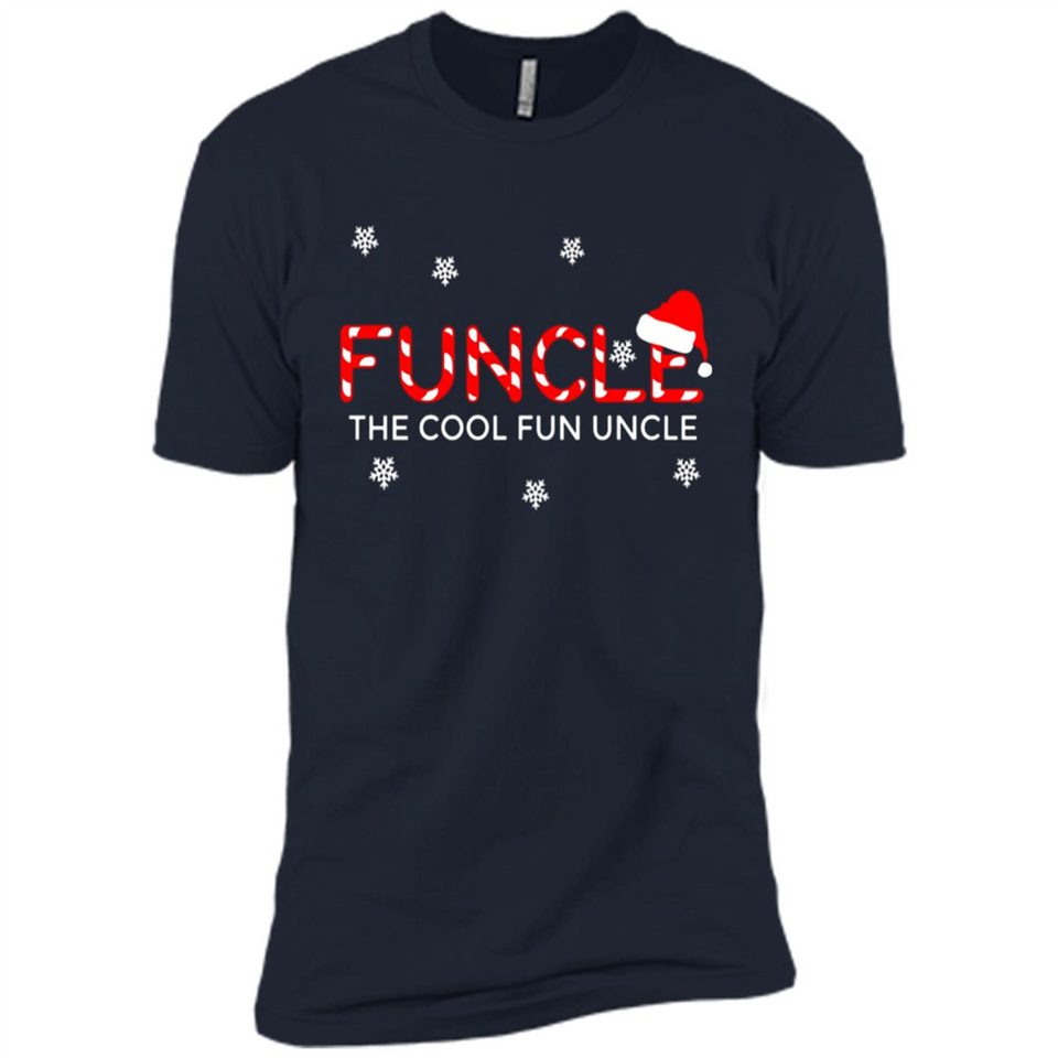 Mens Christmas Funcle The Cool Fun Uncle Definition Xmas - Premium Short Sleeve T-Shirt