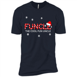 Mens Christmas Funcle The Cool Fun Uncle Definition Xmas - Premium Short Sleeve T-Shirt