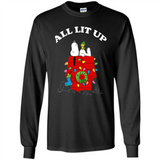 Peanuts By Schulz Snoopy Young Men_s Christmas SweatShirt - Long Sleeve T-Shirt