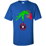 GRINCH HAND HOLDING HOUSTON ASTROS GLITTER CHRISTMAS PINGPONG