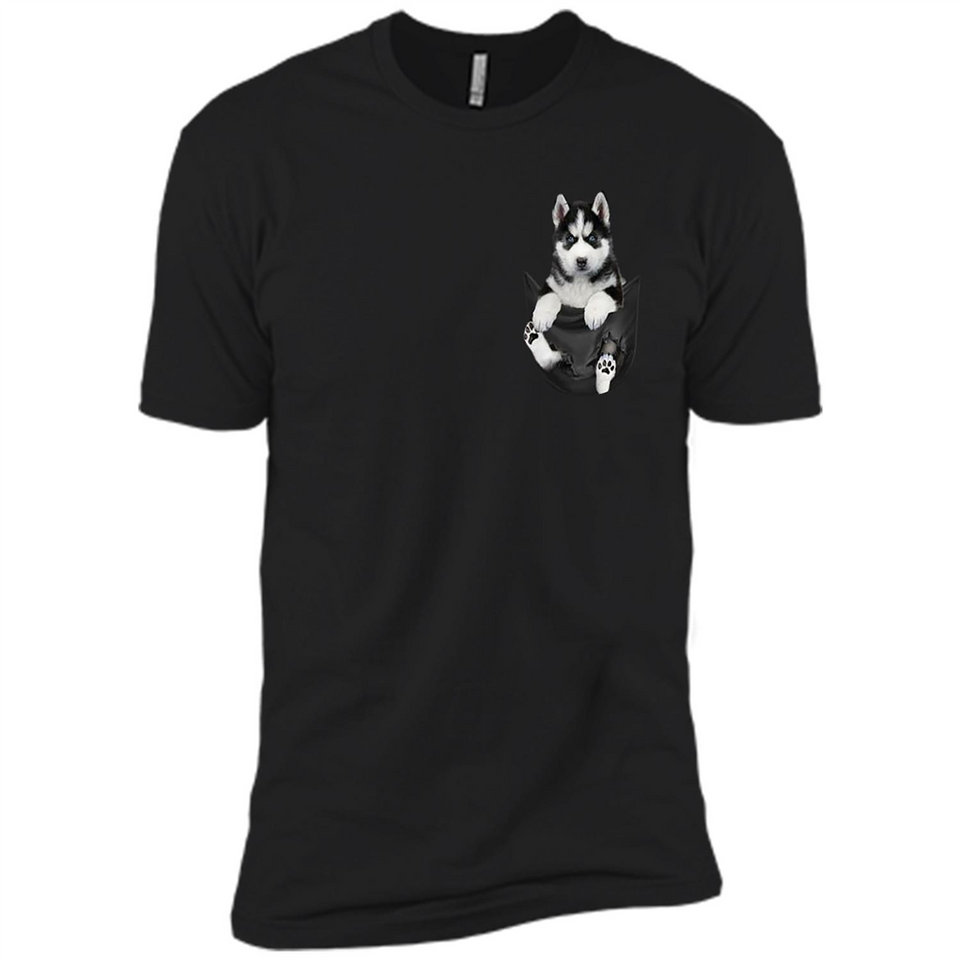 Husky Pocket - Premium Short Sleeve T-Shirt