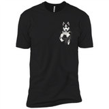 Husky Pocket - Premium Short Sleeve T-Shirt