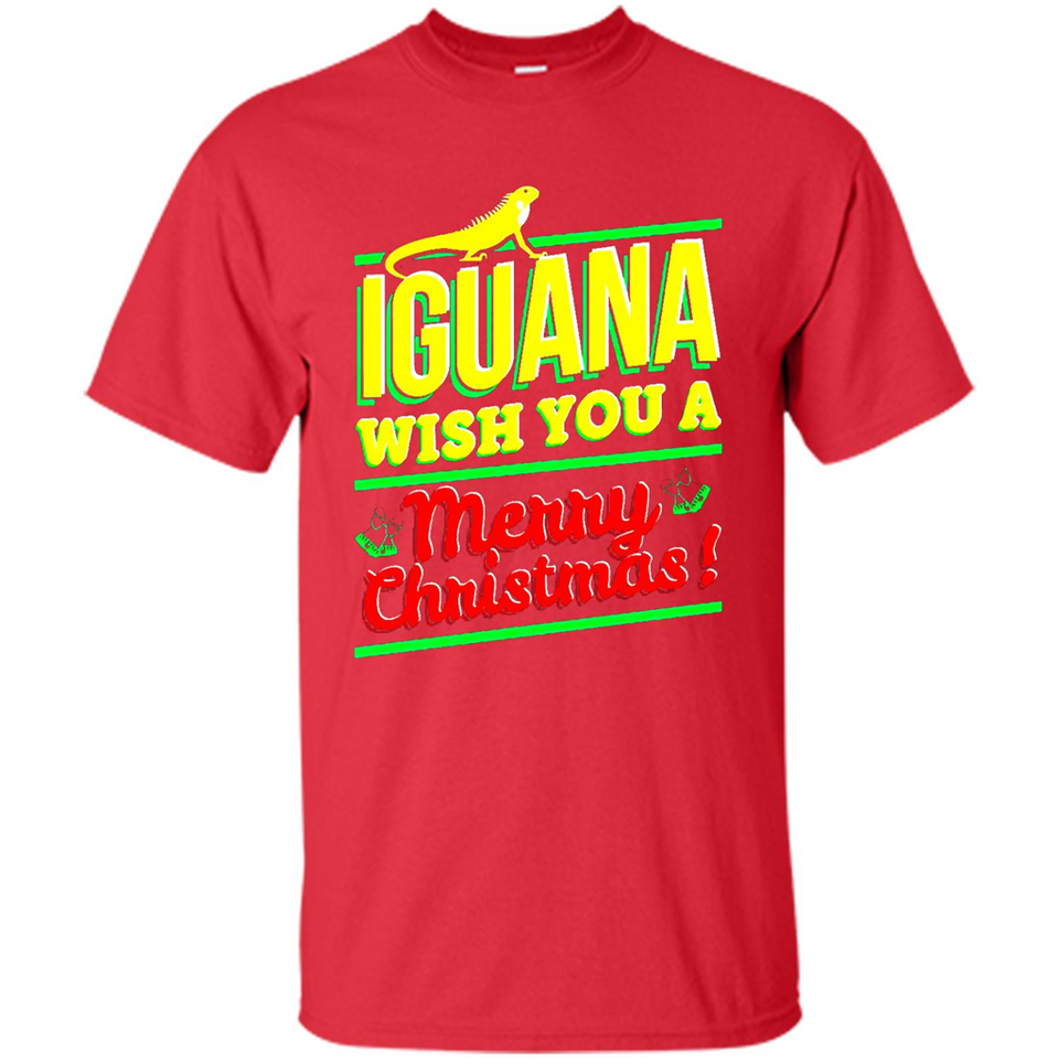 Iguana Wish You A Merry Christmas Animal - Shirt