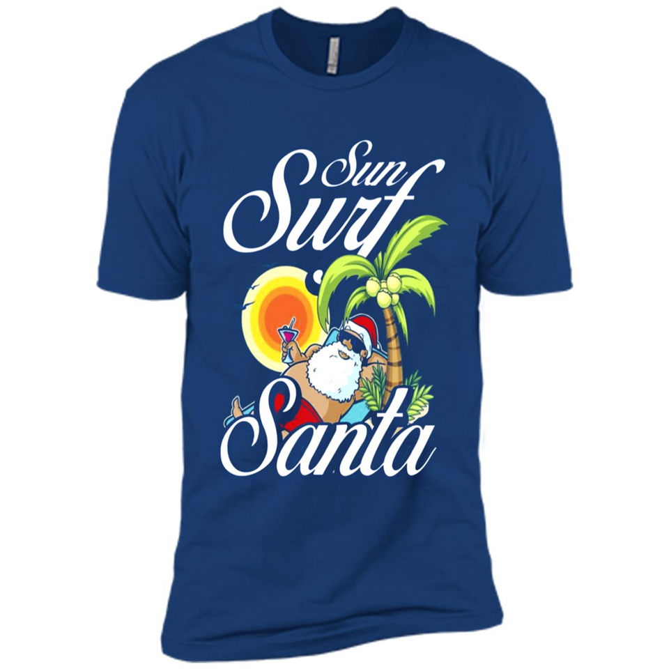 Sun Surf Santa - Premium Short Sleeve T-Shirt