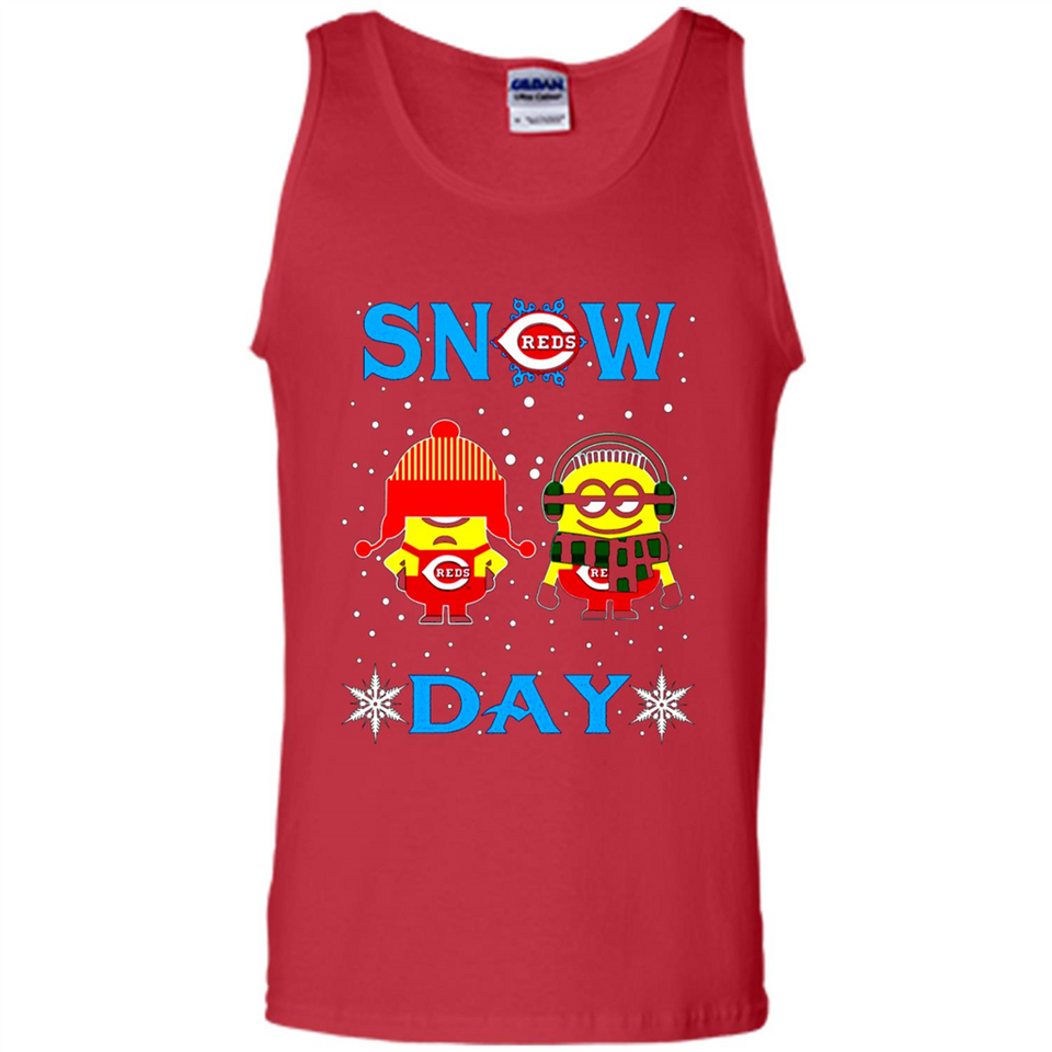 Snow Day Shirt For Cincinnati Reds Vs Minion Fans pingpong