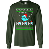 Narwhal christmas sweatshirt hoodie long PINGPONG - Long Sleeve T-Shirt