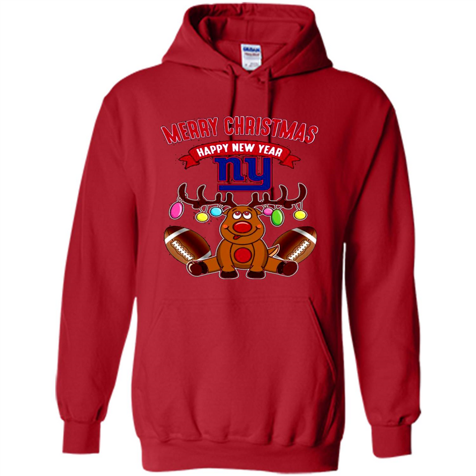 New York Giants NFL Reindeer Funny Merry Christmas And Happy New Year