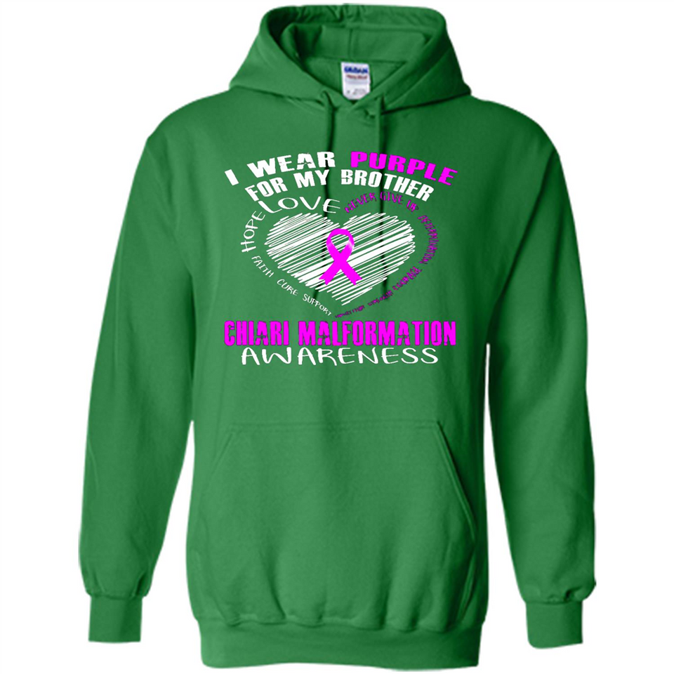 I Wear Purple For My Brother Chiari Malformation - Hoodie