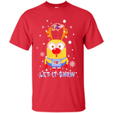 Minion Baltimore Ravens Ugly Christmas Sweater Let it Snow - Shirt