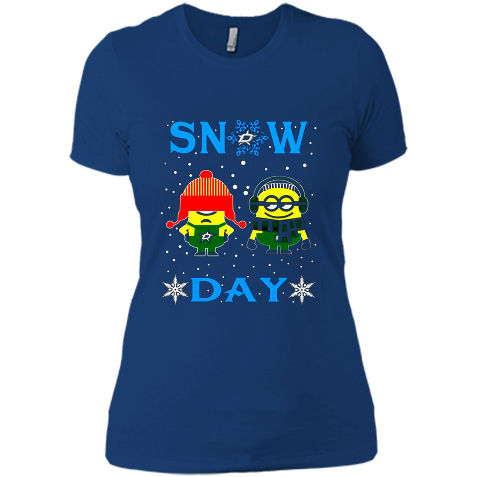 Snow Day Shirt For Dallas Stars Vs Minion Fans pingpong