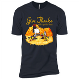 Snoopy Thanksgiving Give Thanks With A Grateful Heart - Premium Short Sleeve T-Shirt