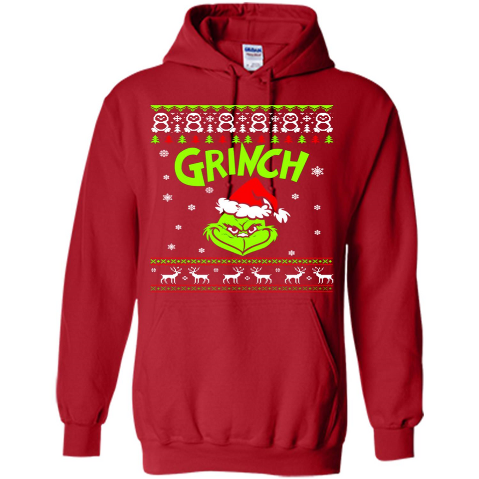 The Grinch Face Christmas - Hoodie