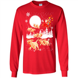 Christmas Santa Golden Retriever Sleigh For Labrador Retriever