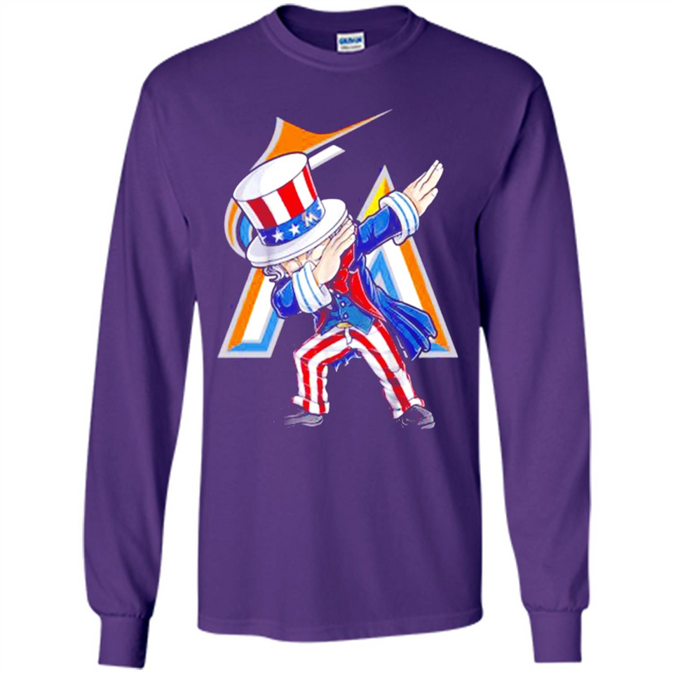 MLB MIAMI MARLINS UNCLE SAM DABBING INDEPENDENCE DAY