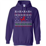 Dinosaur and Santa Ugly Christmas Sweater - Hoodie