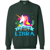 Unicorns are born in Libra Birthday Rainbow Gift Ladies Custom