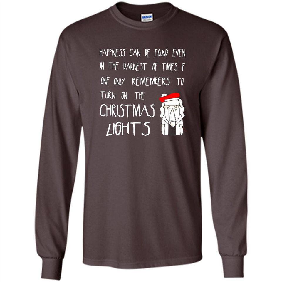 Christmas Ugly Sweater Christmas Lights - Long Sleeve T-Shirt