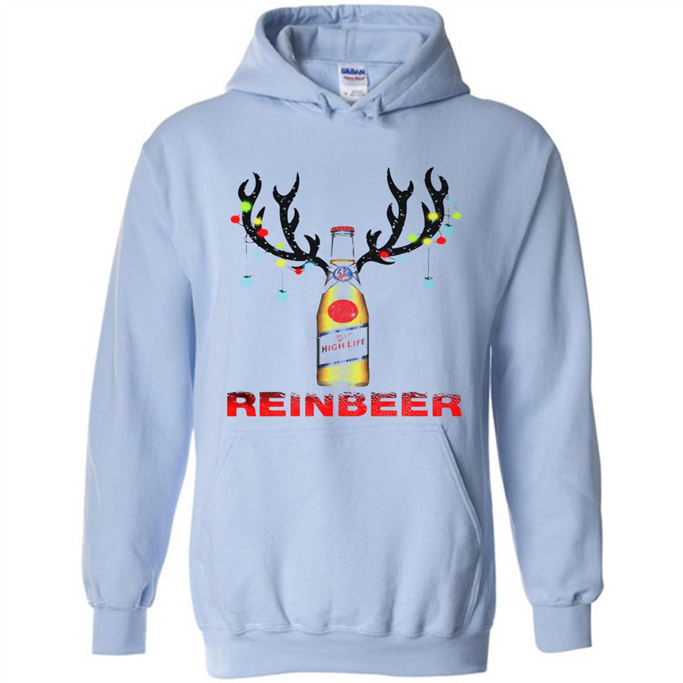 Miller High Life beer reinbeer Christmas - Hoodie