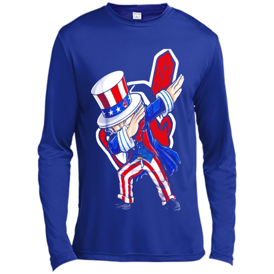 MLB CLEVELAND INDIANS UNCLE SAM DABBING INDEPENDENCE DAY