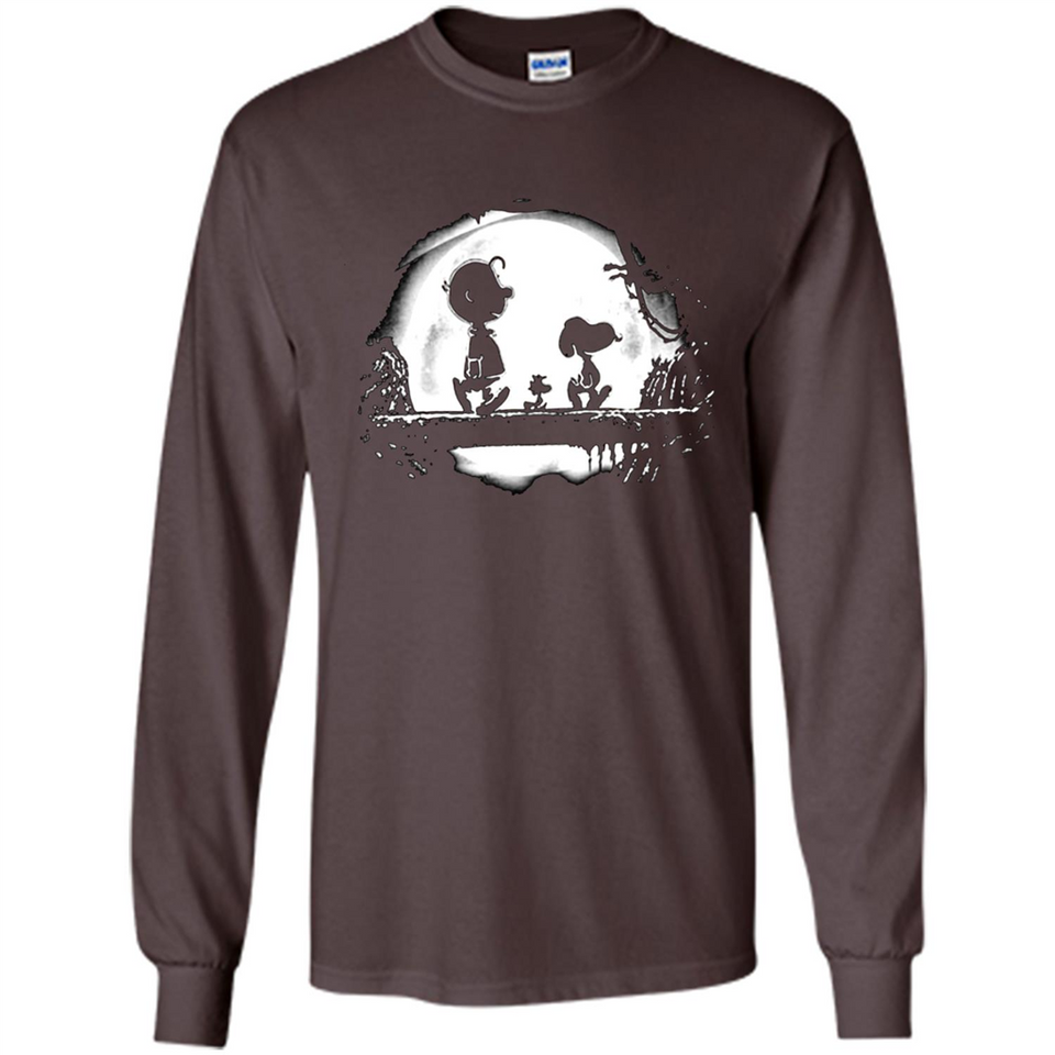 Snoopy The Peanuts Walking To The Moon