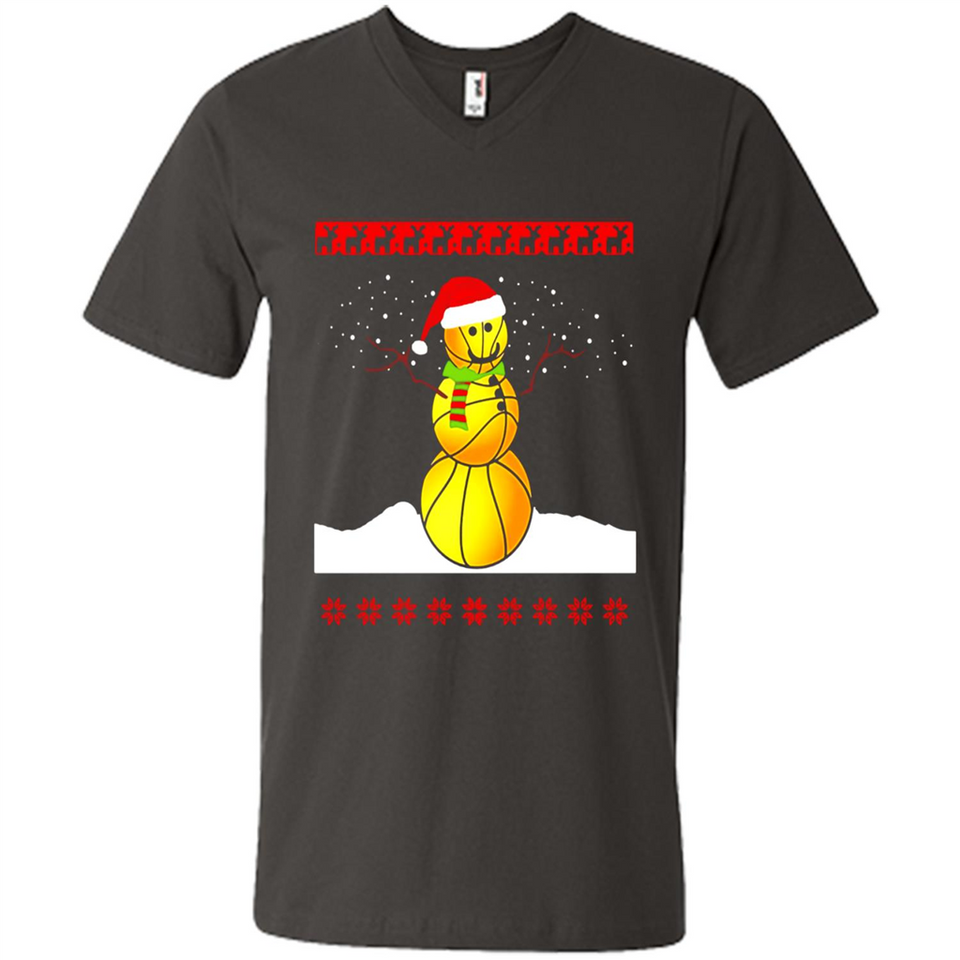 Basketball Santa Funny Christmas - Men's V-Neck