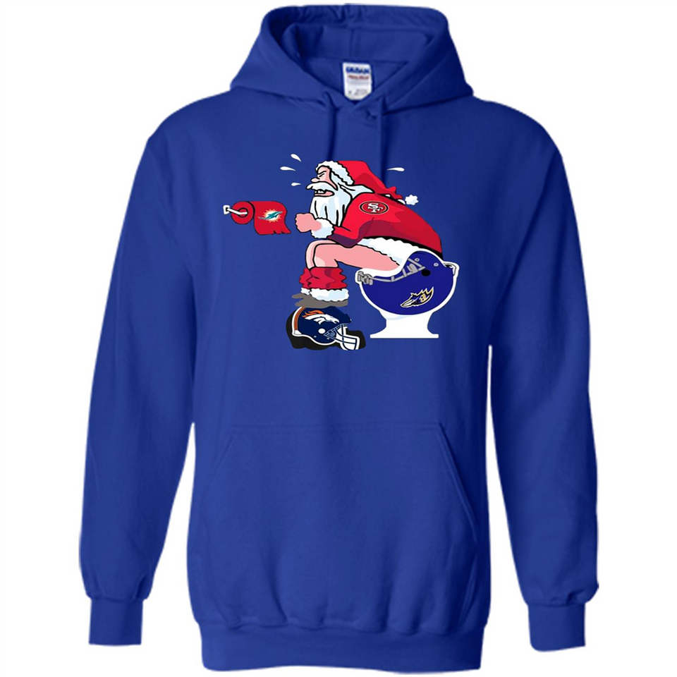 San Francisco 49ers Santa Claus Toilet