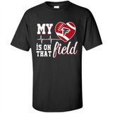 Atlanta Falcons Football My Heart is on that Field - Shirt