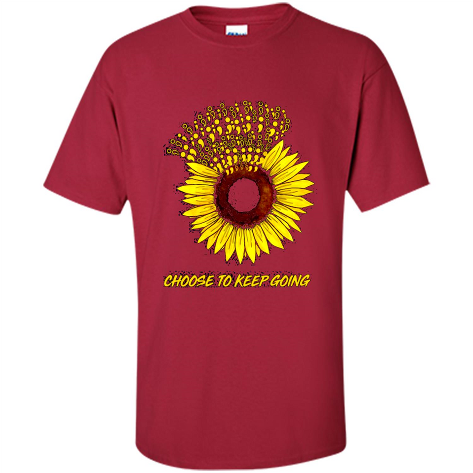 Semicolon Sunflower choose to keep going PINGPONG