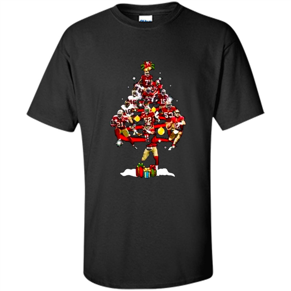 San Francisco 49ers Players Christmas Tree PINGPONG