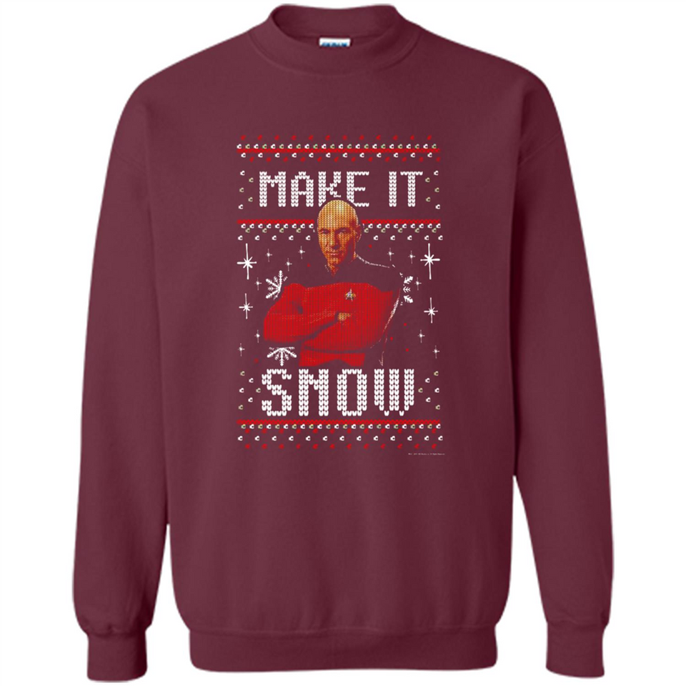 Make It Snow Jean-Luc Picard Star Trek PINGPONG