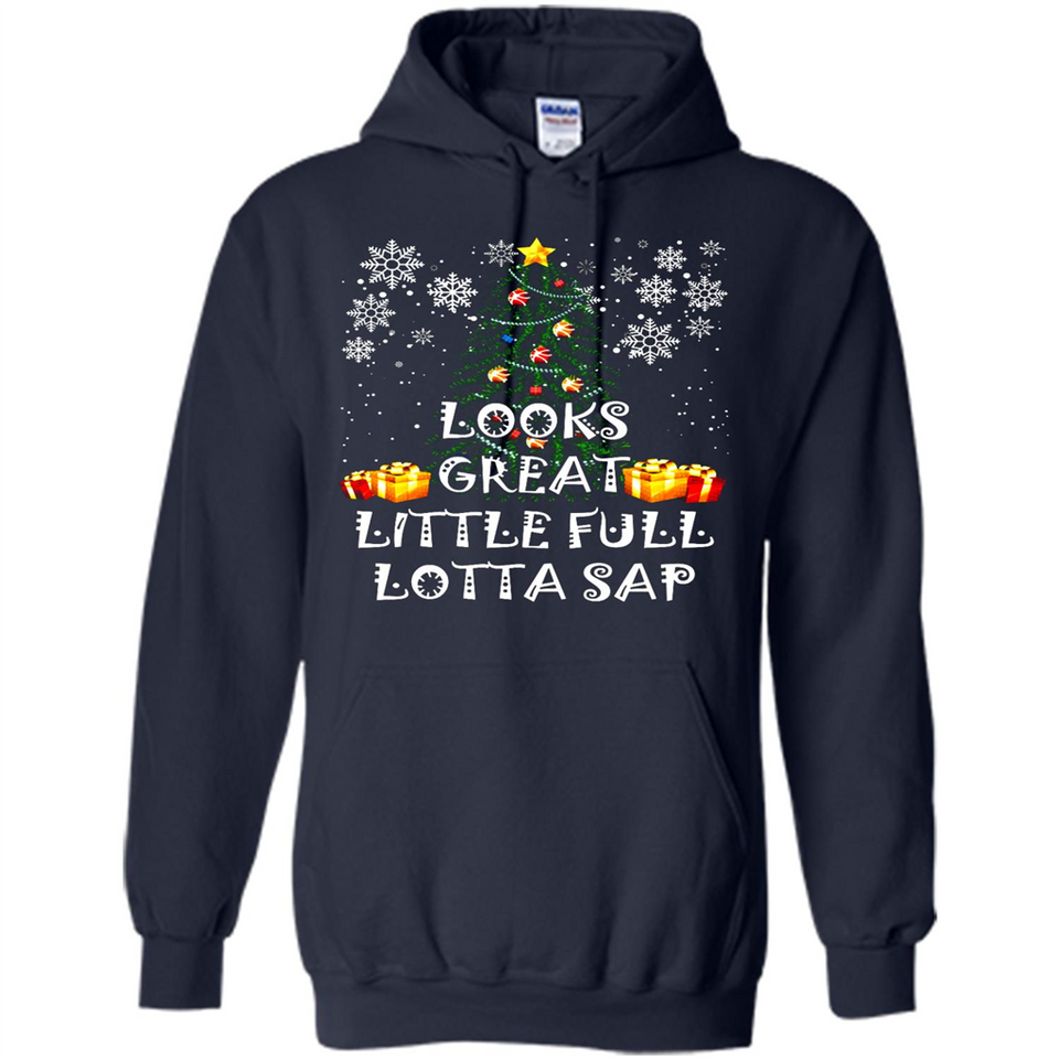 Looks Great Little Full Lotta Sap Funny Christmas Tree Mug PINGPONG - Hoodie