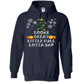 Looks Great Little Full Lotta Sap Funny Christmas Tree Mug PINGPONG - Hoodie