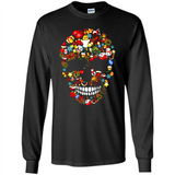 Skull Christmas Decorations Merry Xmas T-Shirt - Long Sleeve T-Shirt