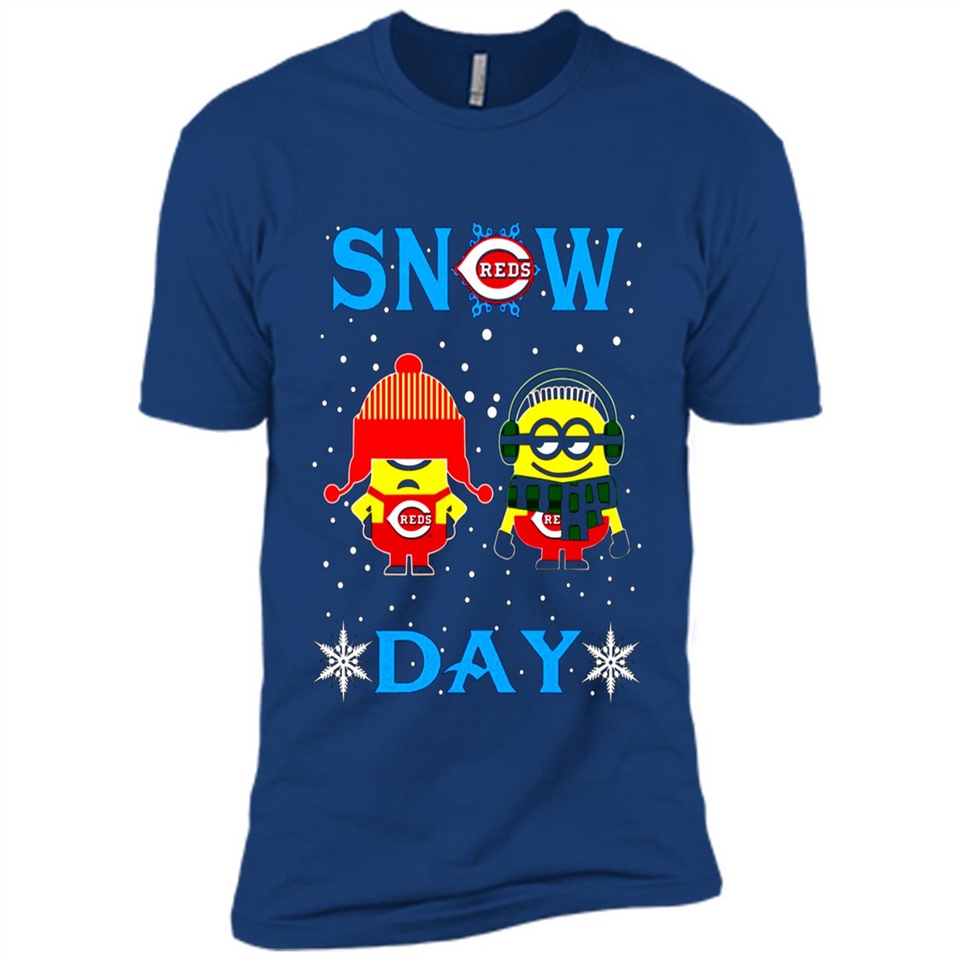 Snow Day Shirt For Cincinnati Reds Vs Minion Fans pingpong