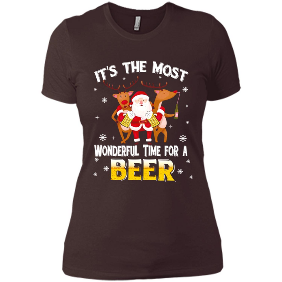Its The Most Wonderful Time for a Beer - Ladies' Boyfriend T-Shirt