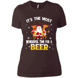 Its The Most Wonderful Time for a Beer - Ladies' Boyfriend T-Shirt