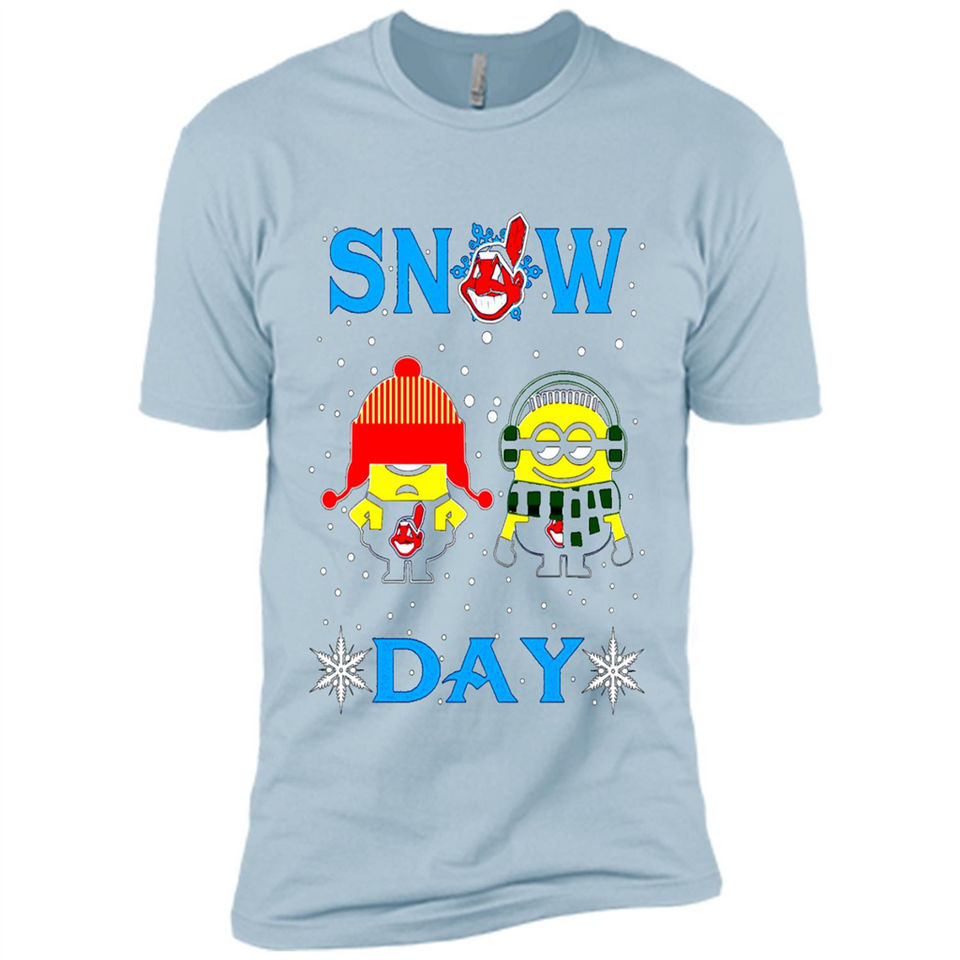 Snow Day Shirt For Cleveland Indians Vs Minion Fans pingpong