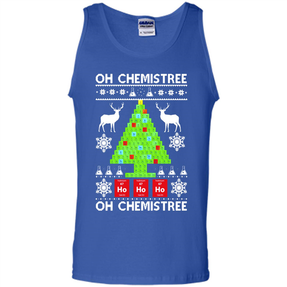 Oh Chemistree, Oh Chemistree Christmas Ugly Sweater - Tank Top