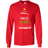 We Wish You A Merry Christmas Funny Pine Gift Sleeve - Long Sleeve T-Shirt