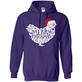 Chicken Christmas T Shirt Merry Chickmas Santa Claus Gifts - Hoodie