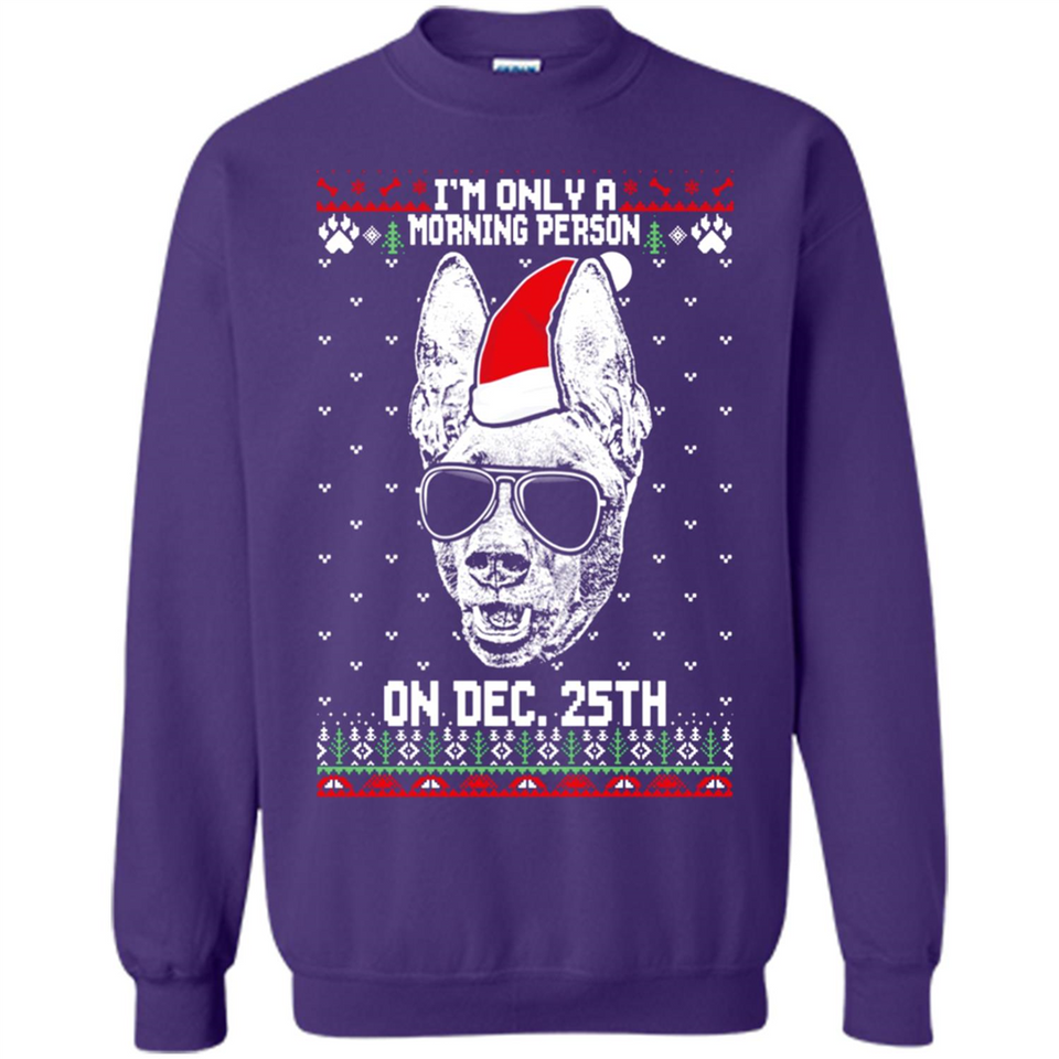 Morning Person Pharaoh Hound Funny Xmas - Sweatshirt