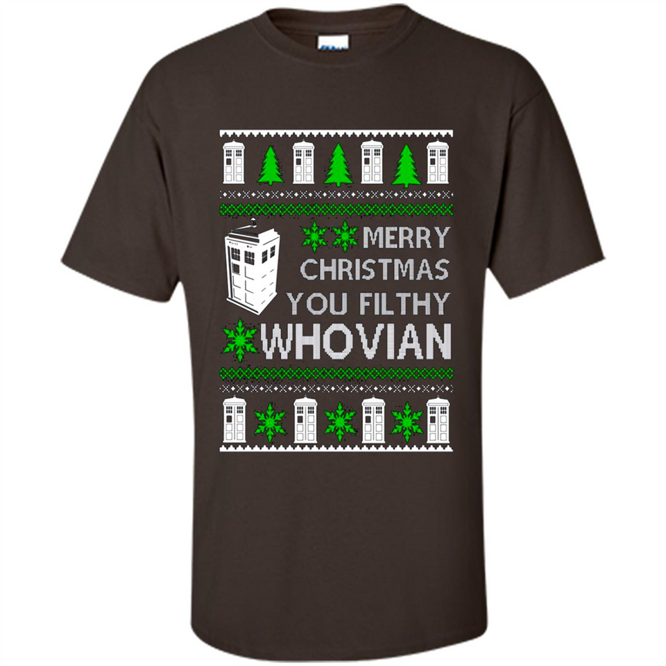 Merry Christmas You Filthy Whovian ugly sweater PINGPONG