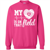 Oakland Raiders Football My Heart is on that Field - Sweatshirt