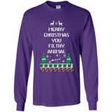 Merry Christmas You Filthy Animal Sweatshirt PINGPONG