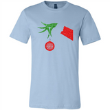 Funny Grinch Hand holding Firefighter ornament Christmas Sporty T-Shirt - Canvas Unisex T-Shirt