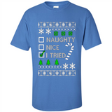 Naughty Nice I Tried Christmas sweatshirt PINGPONG