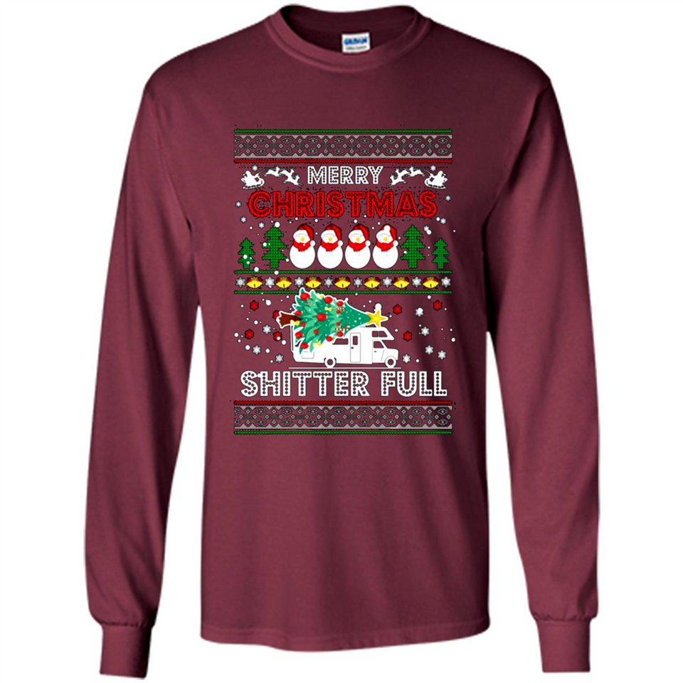 Merry Christmas Shitter Full Christmas Tree Snowman PING PONG