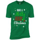 Have A Holly Jolly Christmas T-Shirt Cute Mistletoe - Premium Short Sleeve T-Shirt